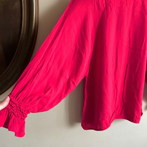 Maje Smocked Sleeve Blouse — Size 1 (Small) - Picture 4 of 8